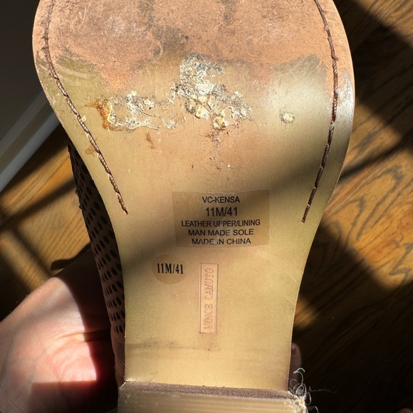 Vince Camuto perforated suede ankle booties size 11/41 - Picture 3 of 7